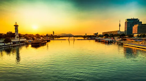 Getty Images Vienna cityscape with Danube river (Credit: Getty Images)
