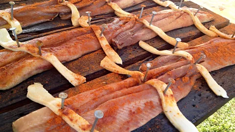 Ashley Winchester The process of home-planking shad can be traced back to Colonial cookbooks (Credit: Ashley Winchester)