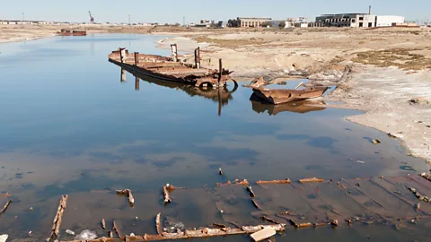 iStock The Soviets diverted the rivers that once fed the Aral Sea to grow cotton, which they called "white gold" (Credit: iStock)