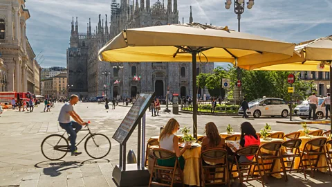 Buena Vista Images/Getty Images Milan is Italy’s business and fashion hub, but it also has top-notch restaurants (Credit: Buena Vista Images/Getty Images)