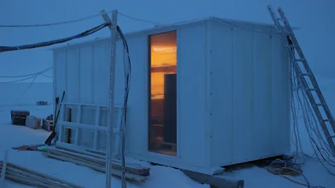 Martha Henriques Met City is a hub of warmth and light on the outer fringes of the camp (Credit: Martha Henriques)