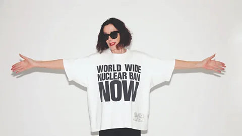 Katharine Hamnett Slogans are still central to the Hamnett brand’s DNA (Credit: Katharine Hamnett)