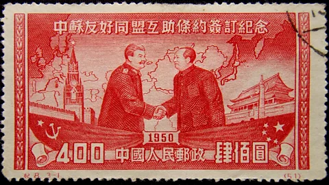 Getty Images In 1950, the USSR and China joined an alliance, a relationship that would directly impact China’s computing industry (Credit: Getty Images)