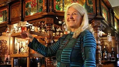 Mike MacEacheran Jann-Oluf and Beate Arfsten have been making their "Föhrer Manhattan Cocktail” for the past 20 years (Credit: Mike MacEacheran)