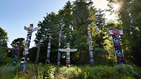 Simon Urwin The totem poles in Vancouver's Stanley Park represent the city's rich Indigenous heritage (Credit: Simon Urwin)