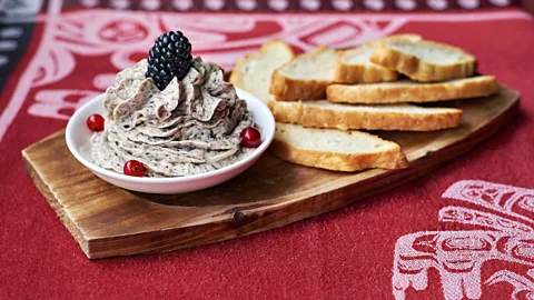Simon Urwin Salmon n' Bannock serves a spin on pemmican, which was traditionally a mixture of dried meat and berries (Credit: Simon Urwin)