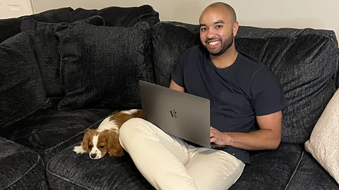 Chase Coleman Many workers, like US-based account manager Chase Coleman, found themselves joining TikTok during lockdowns to make jokes about how work had changed (Credit: Chase Coleman)