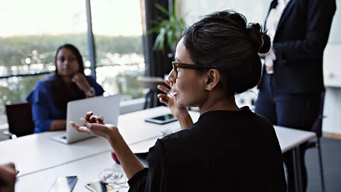 Getty Images Data suggests that women don't aspire to leadership positions as much as men, suggesting that diversity efforts aren't tailored to meet women's needs (Credit: Getty Images)