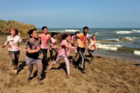 Hermann Rodrigues Holi at St Andrews beach