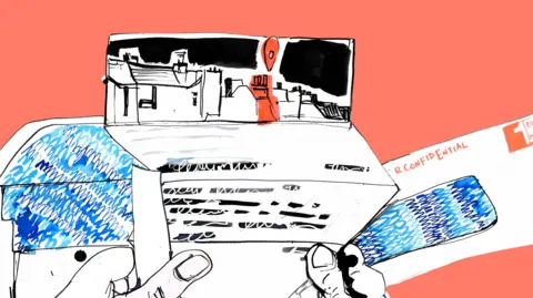 BBC Illustration of a letter