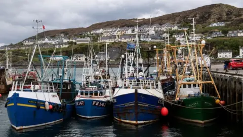 Getty Images Fishing boats at Mallaig