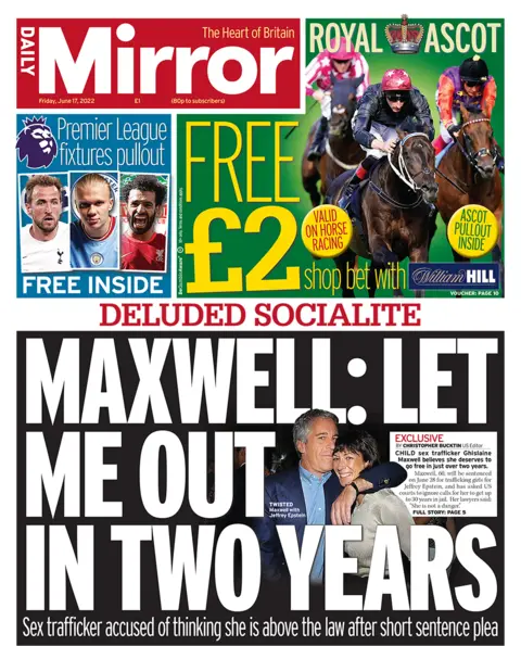 AFP Daily Mirror front page