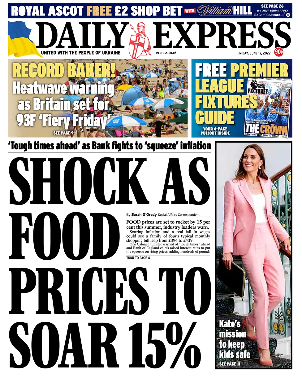 BBC Daily Express front page