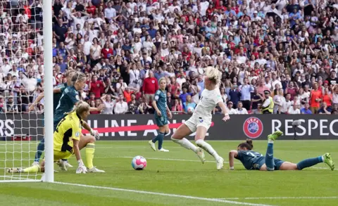 PA Wire Chloe Kelly scoring against Germany