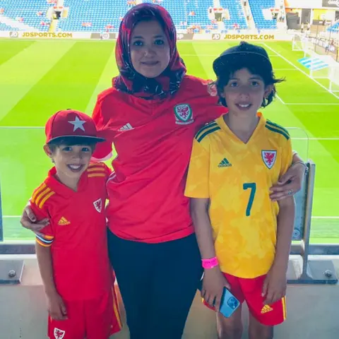 Shazia Zahoor Shazia with sons Ibrahim, 11, and Zakariya