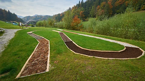 Terme Snovik Terme Snovik spa has a barefoot path to stimulate the senses and increase awareness (Credit: Terme Snovik)