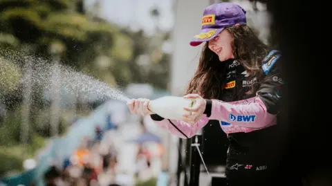 Getty Images Abbi Pulling celebrates victory in Miami