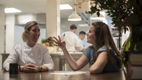 MARTIN EBERLEN Clare Smyth and Rosie Bensberg