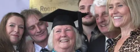 Hilary and family at her graduation