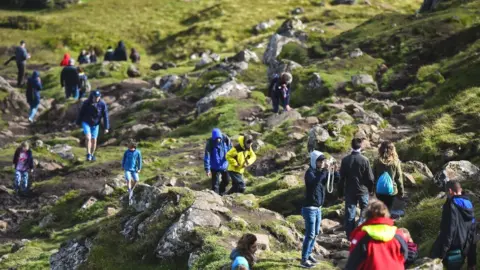 Getty Images Tourists on Skye in 2017