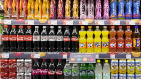 Getty Images Drinks in a supermarket