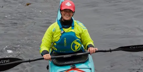 Tony Hammock Kayaking coach Zoe Newsam