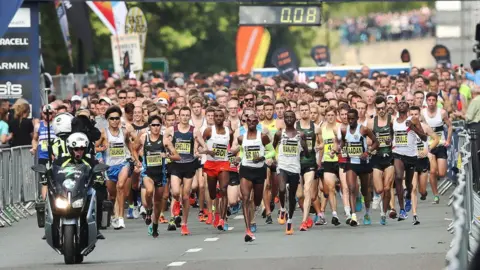 Getty Images Great North Run in 2018