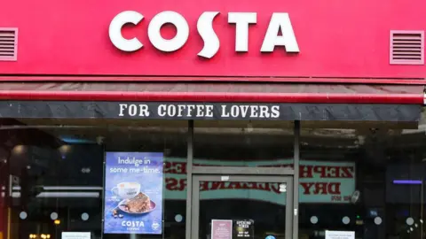 Getty Images costa coffee branch in london