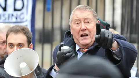 PA Media Austin Mitchell campaigning