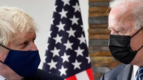 Getty Images Boris Johnson and Joe Biden