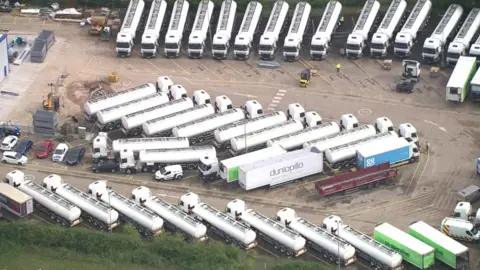 The reserve government tanker fleet in Fenstanton