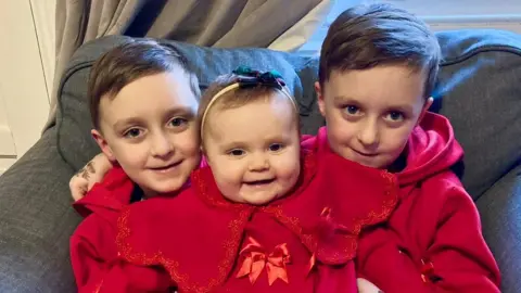 Abbey Burrow Teddy, Michael and baby Adaline