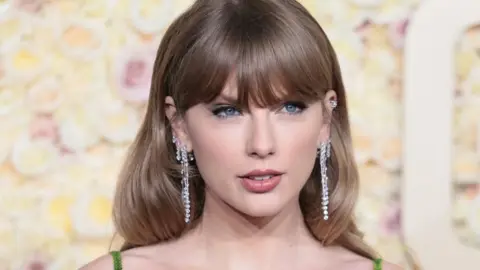 EPA Taylor Swift at 2024 Golden Globes awards