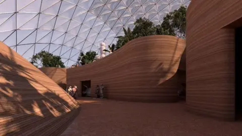 Dubai Media Office Interior of UAE's planned Mars City dome