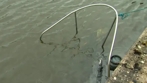 The wreckage of the £60,000 boat is now under water