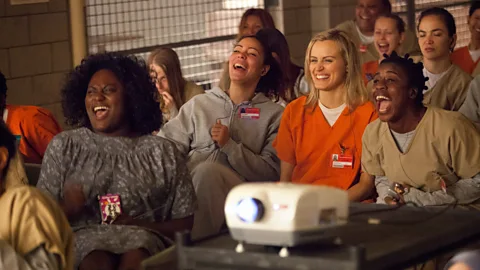 Netflix Orange Is the New Black mixes horrific subject matter – prison rape, included – with genuinely emotional, meaningful moments for its female convict characters (Credit: Netflix)