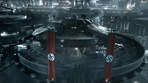 Entertainment One Iron Sky, a B-movie romp about Nazis living on the moon, failed in its mission to make critics laugh (Credit: Entertainment One)