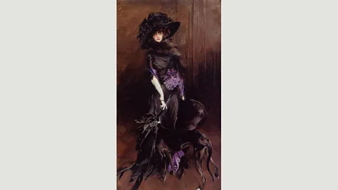 Alamy Giovanni Boldini painted Casati in 1908; when they met, her pearl necklace broke and he was drawn to her “immense eyes” after they came face to face under a table (Credit: Alamy)