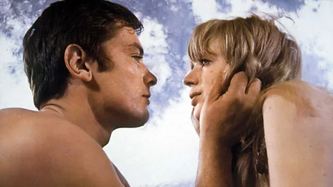 Alamy Faithfull starred with Alain Delon (pictured) in the 1968 film The Girl on a Motorcycle (Credit: Alamy)