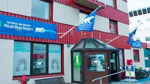 Bill Bachmann/Alamy Serving as the town’s mascot, the polar bear embodies the town’s ability to survive in a far-flung corner of the world (Credit: Bill Bachmann/Alamy)