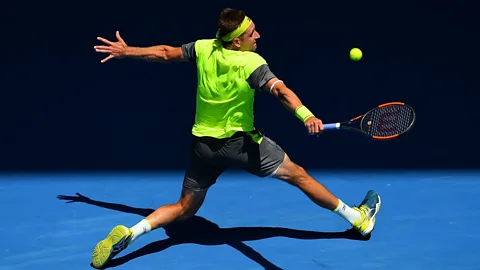 Quinn Rooney/Getty Images Tennys Sandgren is an American athlete who plays, well, tennis (Credit: Getty Images)