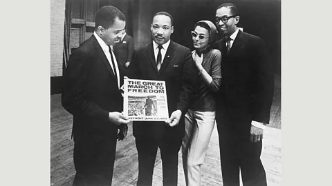 Motown: The Sound of Young America, Adam White & Barney Ales, Thames & Hudson On the Gordy label, Motown released an album of Martin Luther King’s address to the Freedom Rally held in Detroit on 23 June 1963 (EMI Archive Trust and Universal Music Group)