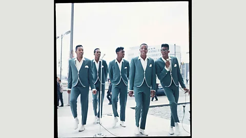 Motown: The Sound of Young America, Adam White & Barney Ales, Thames & Hudson The Temptations perform their signature hit My Girl in 1965 (Courtesy of EMI Archive Trust and Universal Music Group)