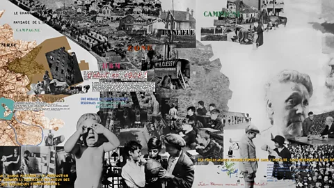 Adagp, Paris 2019 Detail of La Grande Misere de Paris, 1936, a collage created by Perriand and collaborators (Credit: Adagp, Paris 2019)