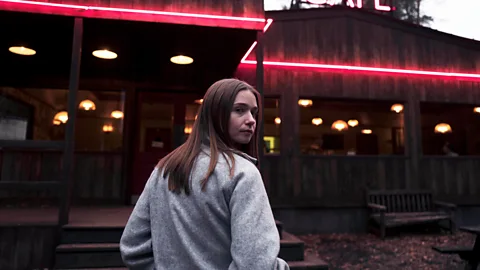 Channel 4 In the new series, Alyssa is working at a Twin Peaks-style café – and dealing with depression (Credit: Channel 4)