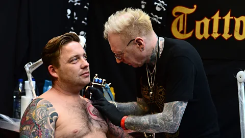 Getty Images George Bone, once the UK’s most tattooed man, decries the current tattoo-as-fashion era (Credit: Getty Images)