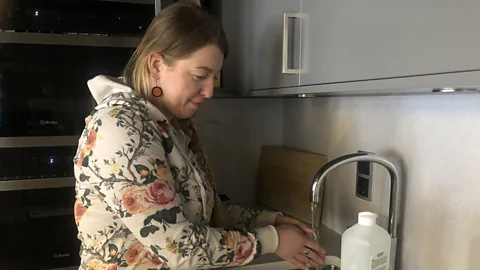 Maddy Savage Solvita Gabriuna believes most of her customers could afford to pay her full hourly rate themselves without the government chipping in (Credit: Maddy Savage)