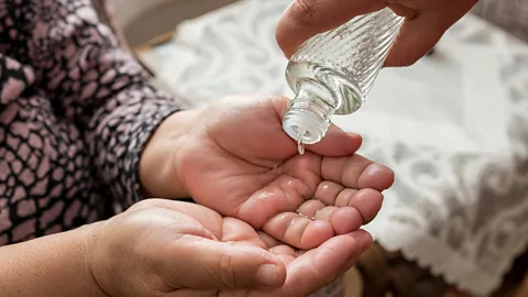 yalcinsonat1/Getty Images Kolonya has been a symbol of health and hospitality since the Ottoman Empire and is often sprinkled on guests' hands as they enter a home (Credit: yalcinsonat1/Getty Images)