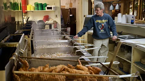 Bruce N Meyer Today, Donna Lipoglav uses her grandmother's same fried chicken recipe at Chicken Annie's Original (Credit: Bruce N Meyer)