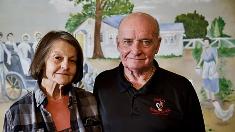 Bruce N Meyer Despite her grandfather's warning, Donna Zerngast has been married to Anthony Pichler for the last 54 years. Today, the two run Pichler's Chicken Annie's (Credit: Bruce N Meyer)